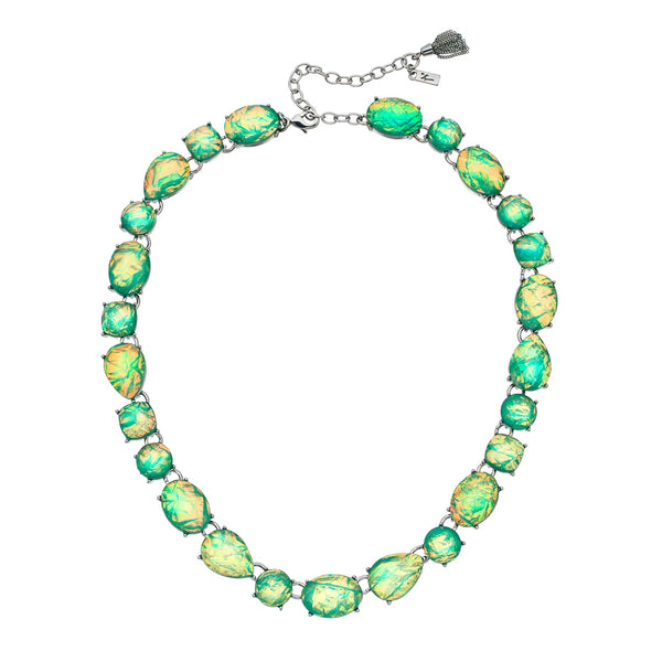 Vera Wang Green Simulated Crystal Collar Statement Necklace