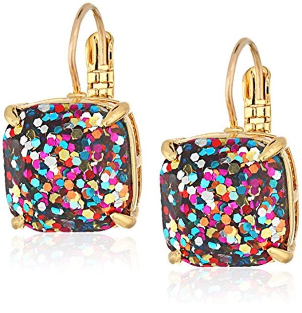 kate spade new york Small Square Lever-Back Drop Earrings