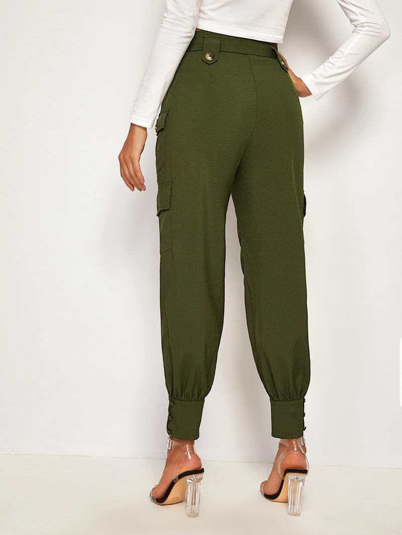 Belted Cargo Pants