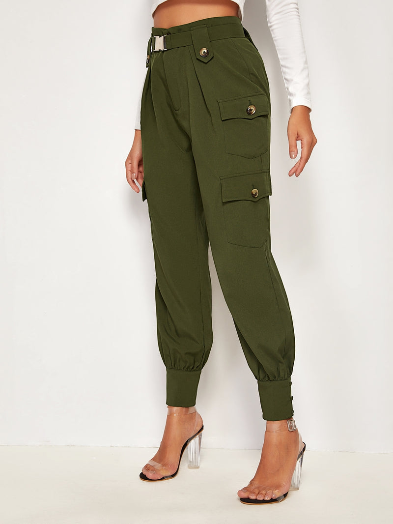 Belted Cargo Pants