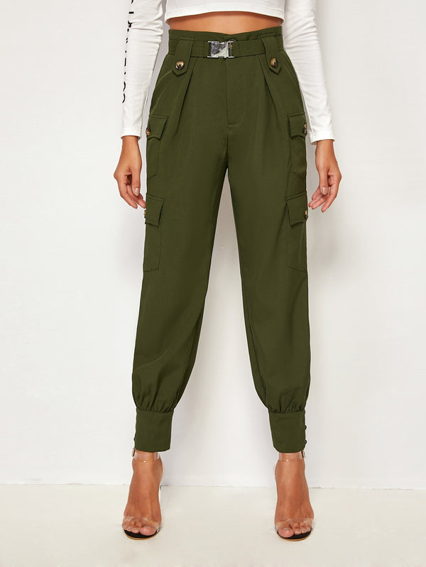 Belted Cargo Pants