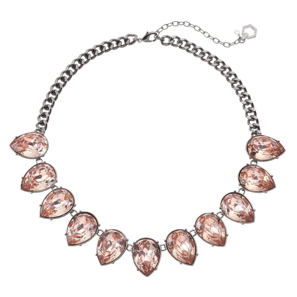 Vera Wang Pink Teardrop Statement Necklace