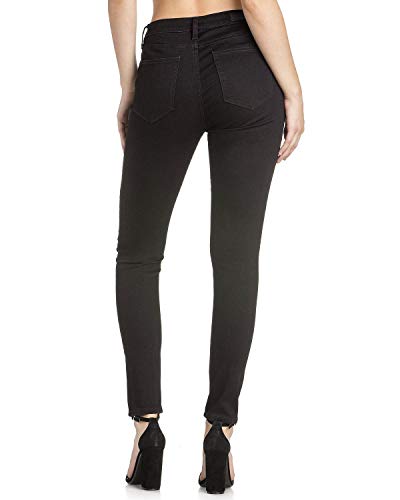 Miss Me Womens Basic High-Waisted Skinny Jeans in Black