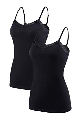Camis Cotton  Straps Tank Tops Pack of 2