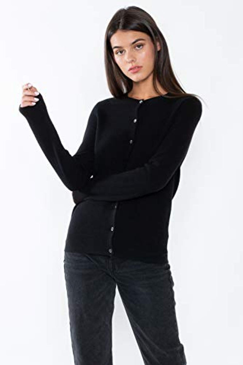 Women's 100% Cashmere Cardigan Sweater