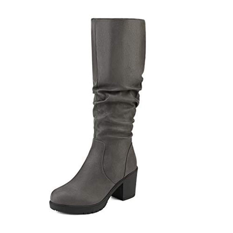 Women's Chunky Heel Knee High  Boots