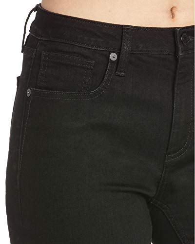 Miss Me Womens Basic High-Waisted Skinny Jeans in Black