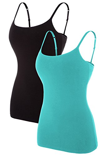 Camis Cotton  Straps Tank Tops Pack of 2