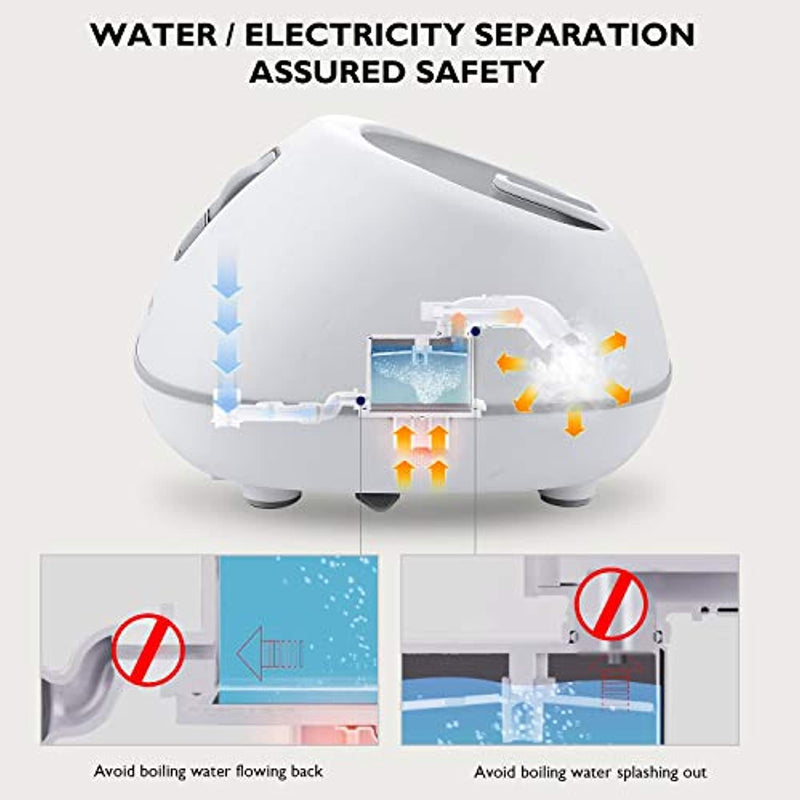 Steam Foot Bath/Spa Massager with 3 Heat Levels