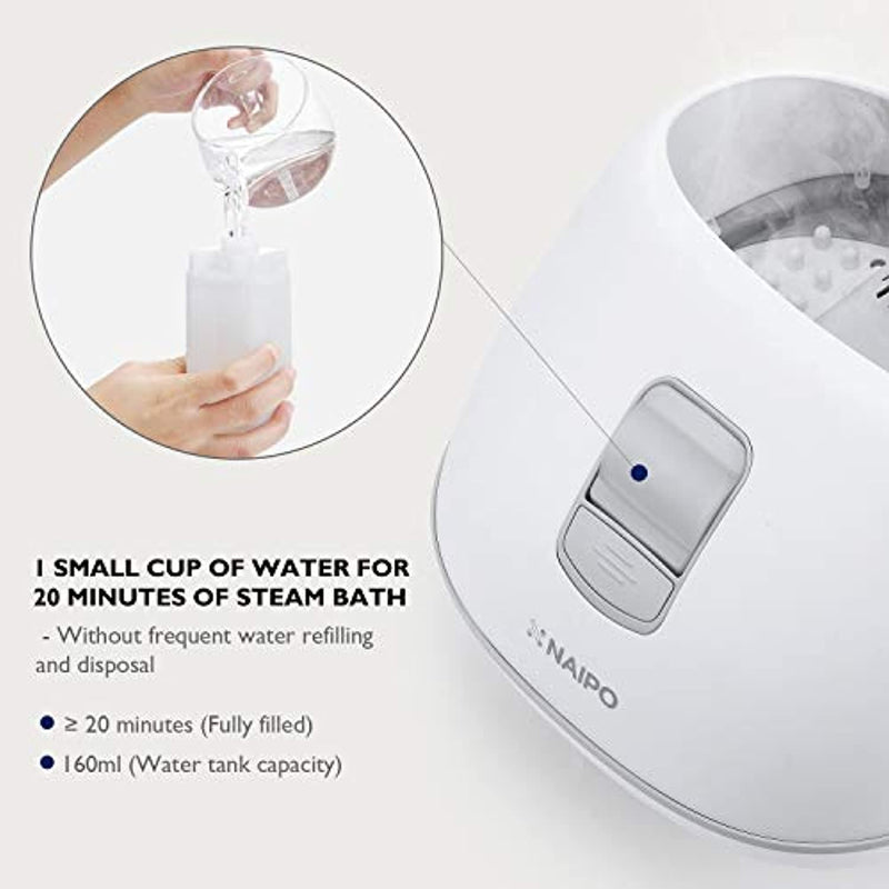 Steam Foot Bath/Spa Massager with 3 Heat Levels