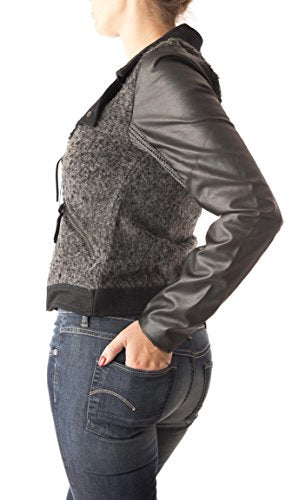 Miss Me Women's Moto Jacket with Faux Leather
