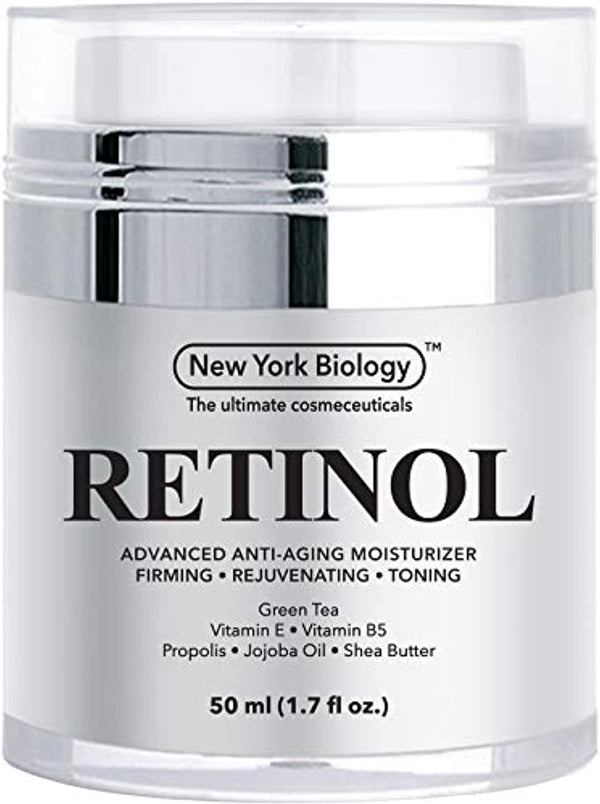 New York Biology Retinol Cream Moisturizer for Face and Eye Area -Anti Aging