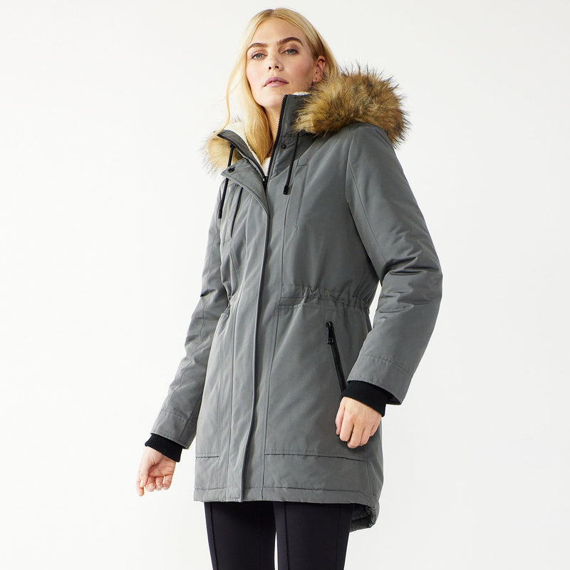 Tahari whitney parka top