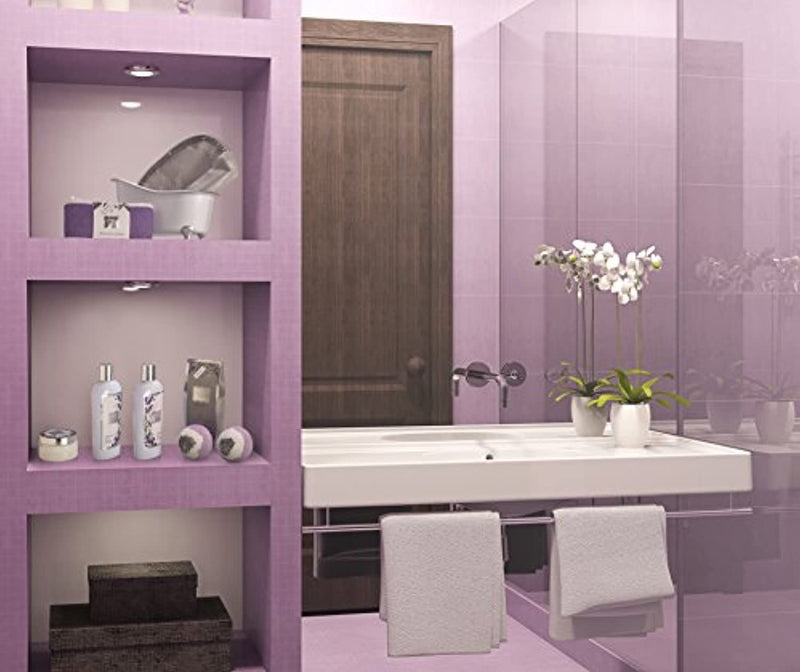 Relaxing at Home Spa Kit Scented with Lavender and Jasmine - Includes Large Bath Bombs, Salts, Shower Gel, Body Butter Lotion, Bath Oil, Bubble Bath, Loofah and More