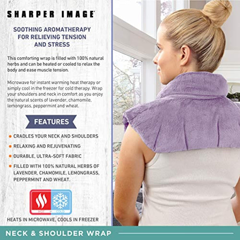 Sharper Image Heated Neck and Shoulder Aromatherapy Wrap Body Massager