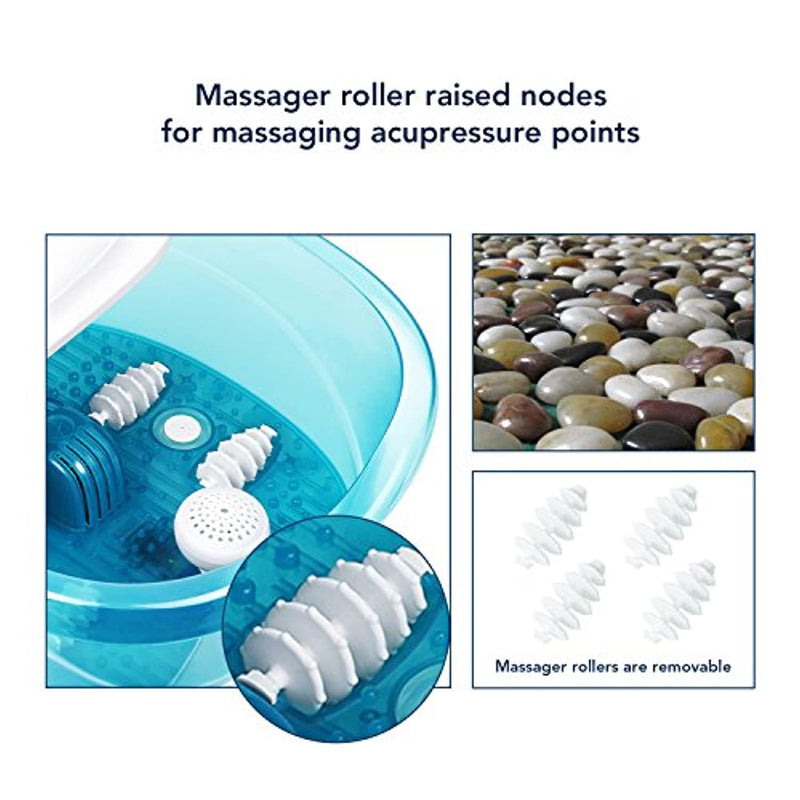 Foot Spa/Bath Massager with Heat Bubbles