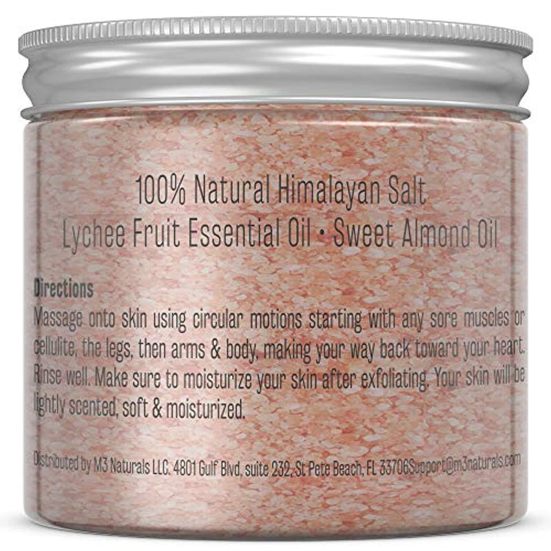 Himalayan Salt Scrub Infused with Collagen and Stem Cell Natural Exfoliating Body Souffle Face for Acne Cellulite Dead Skin Scars Wrinkles Cleansing Exfoliator
