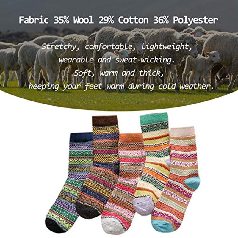 Thick Knit Cozy  Socks ( 5 pack)