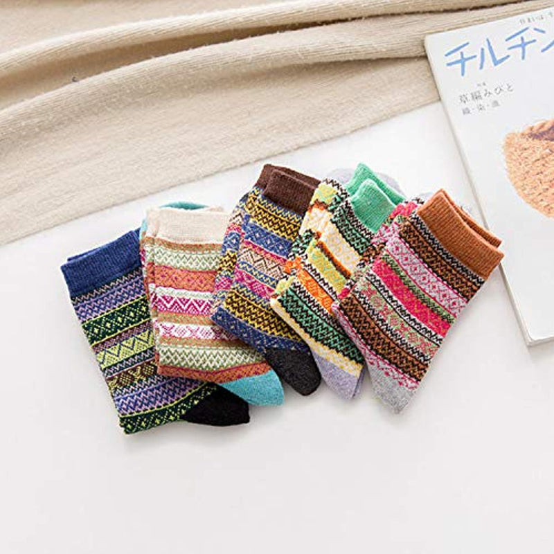 Thick Knit Cozy  Socks ( 5 pack)