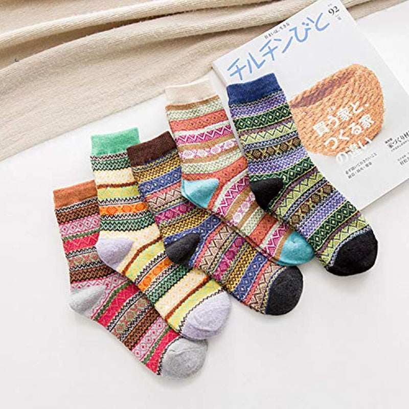 Thick Knit Cozy  Socks ( 5 pack)