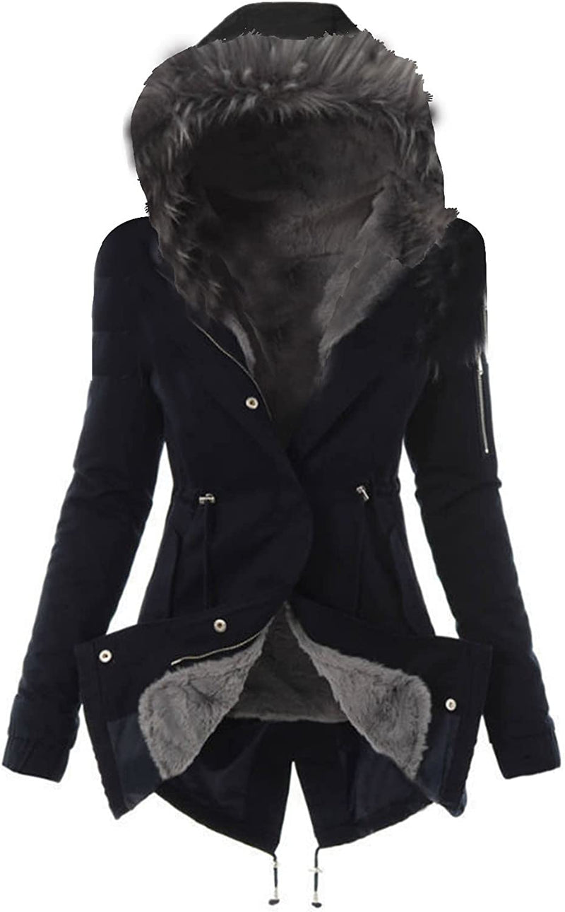 Women's Black Coats, Hooded Winter Coats & Jackets