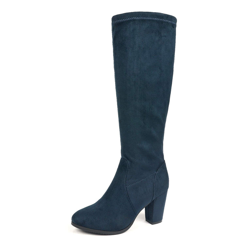 Women's Chunky Heel Knee High and Up Boots