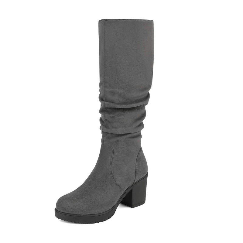 Women's Chunky Heel Knee High  Boots