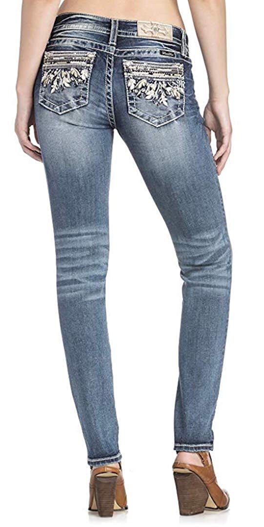 Miss Me Women's Hailey Pearl  Skinny Jeans