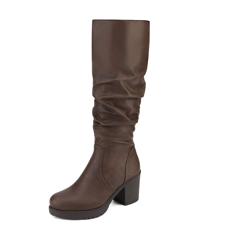 Women's Chunky Heel Knee High  Boots