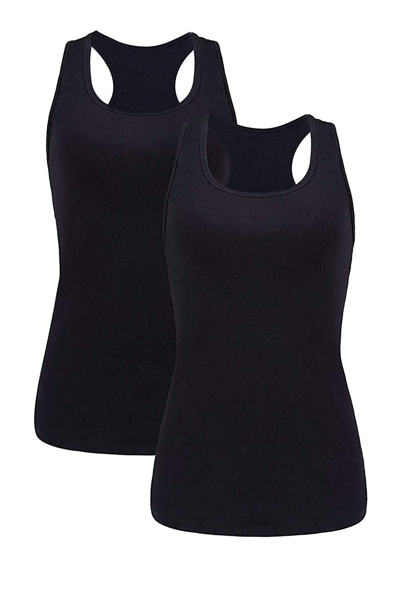 Camis Cotton  Straps Tank Tops Pack of 2