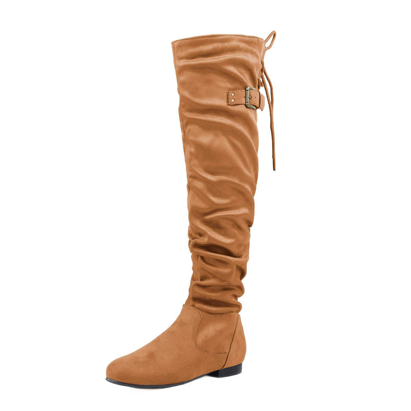 Fashion Casual Over The Knee Pull on Slouchy Boots