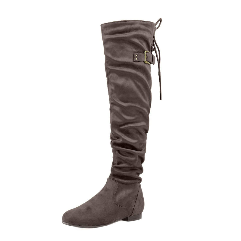 Fashion Casual Over The Knee Pull on Slouchy Boots