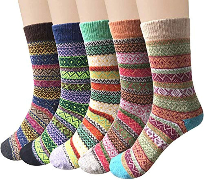 Thick Knit Cozy  Socks ( 5 pack)