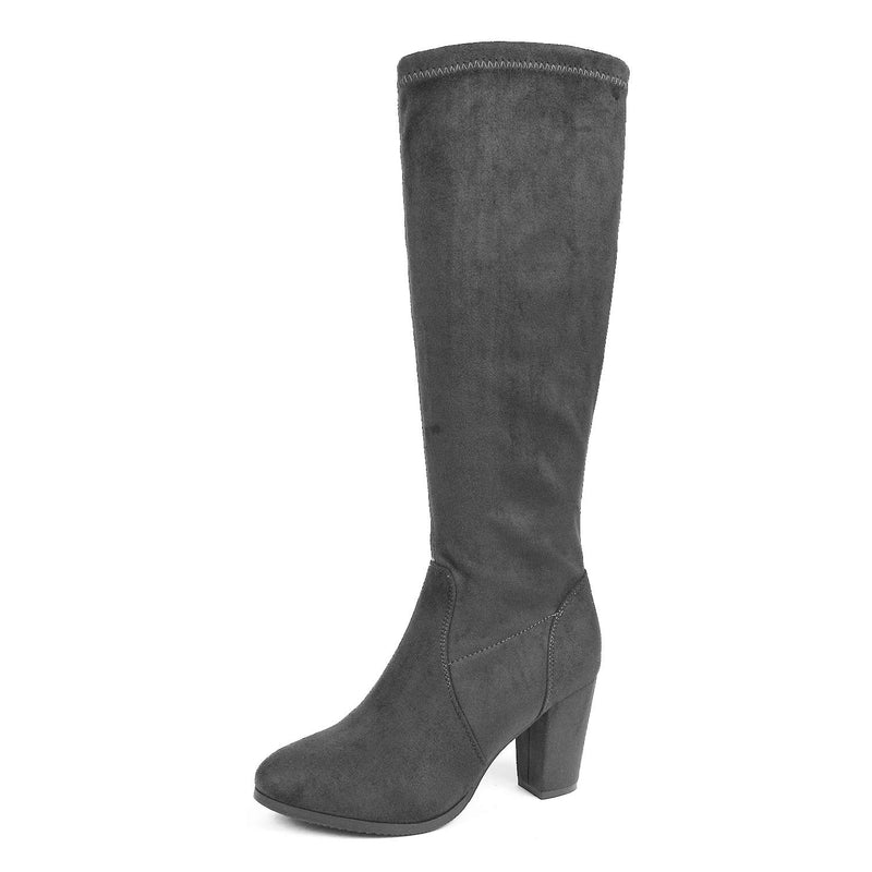 Women's Chunky Heel Knee High and Up Boots