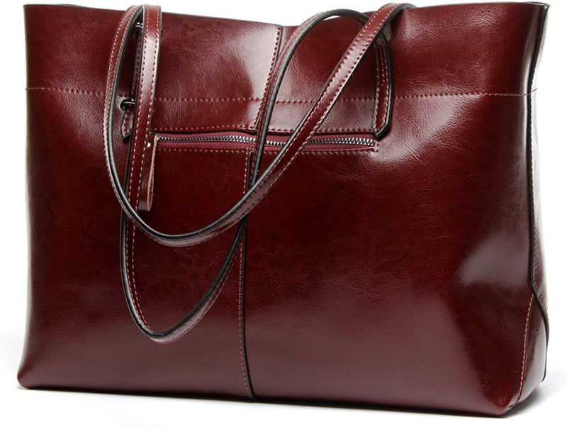 One of a kind Genuine Leather Tote
