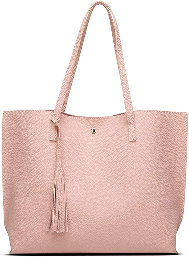 Soft Faux Leather Tote
