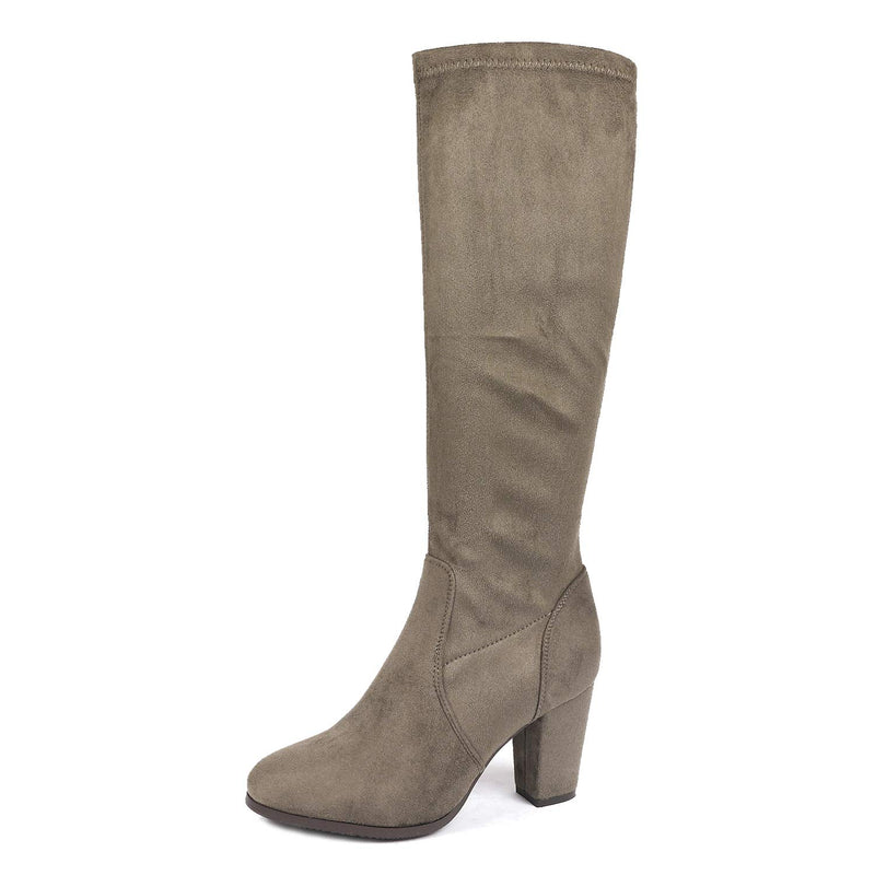 Women's Chunky Heel Knee High  Boots