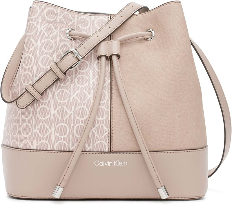 Calvin Klein Maddi Crossbody Brown/Khaki/White One Size