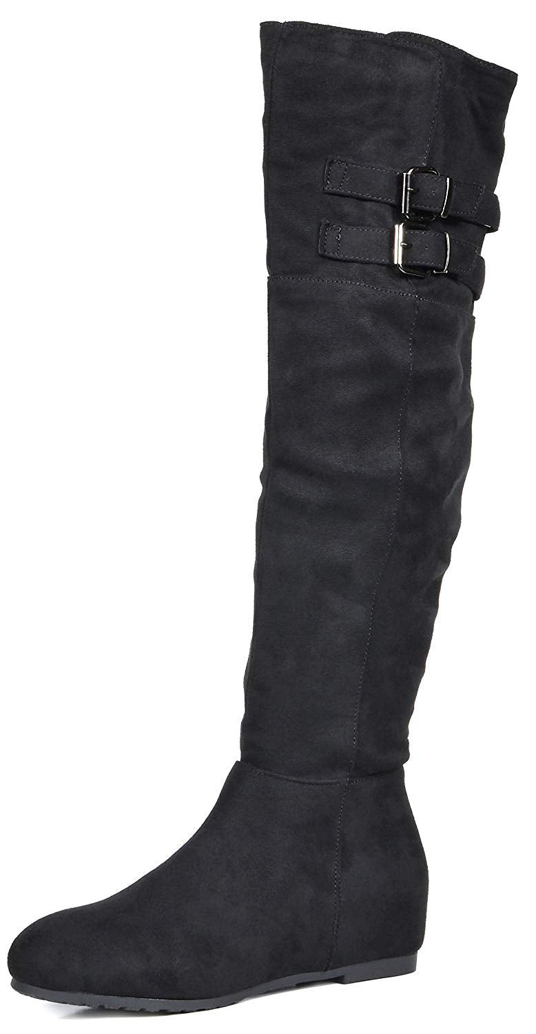 Fashion Casual Over The Knee Pull on Slouchy Boots