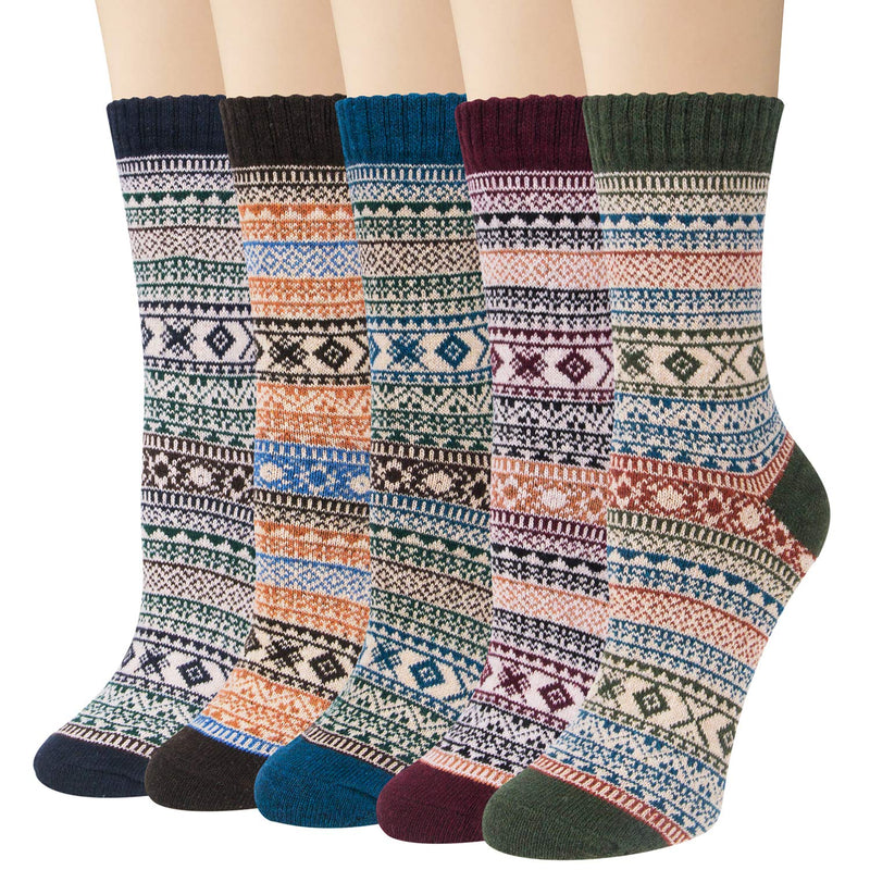 Thick Knit Cozy  Socks ( 5 pack)