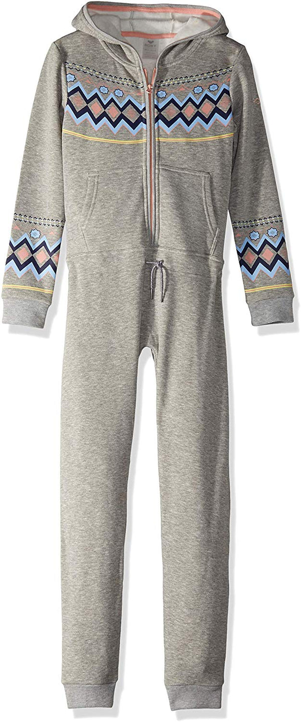 ROXY Girls' Little Cozy Up Hooded Fleece One Piece
