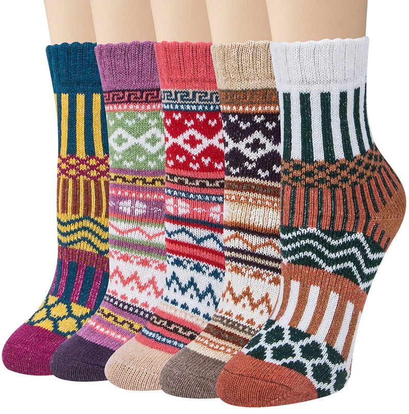 Thick Knit Cozy  Socks ( 5 pack)