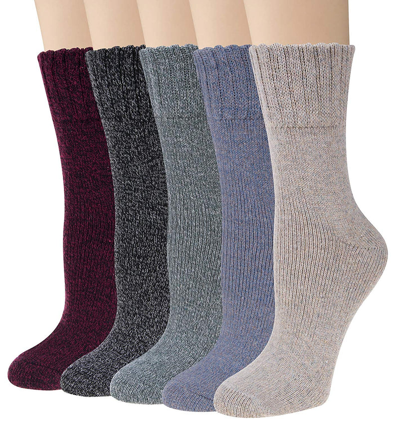 Thick Knit Cozy  Socks ( 5 pack)