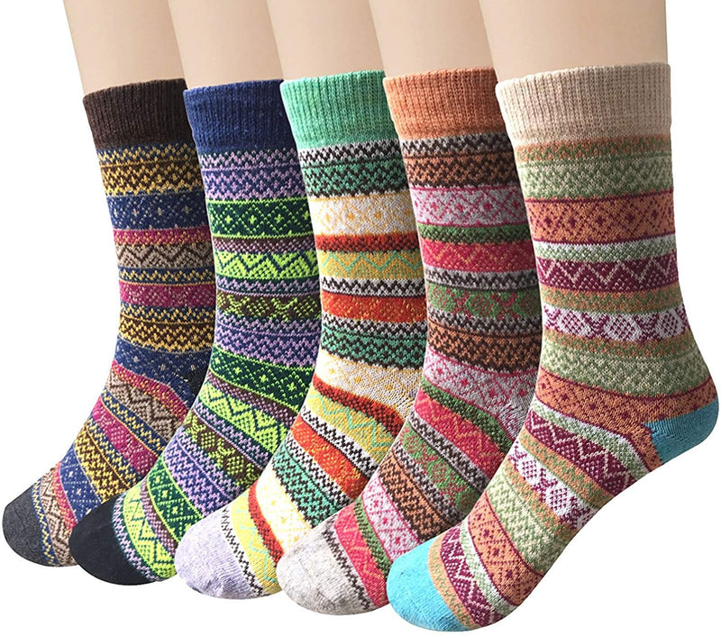 Thick Knit Cozy  Socks ( 5 pack)