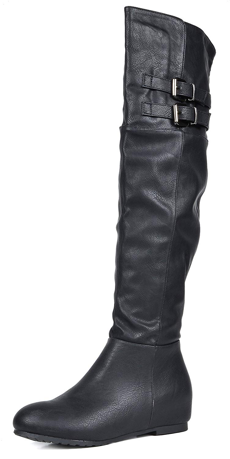 Fashion Casual Over The Knee Pull on Slouchy Boots