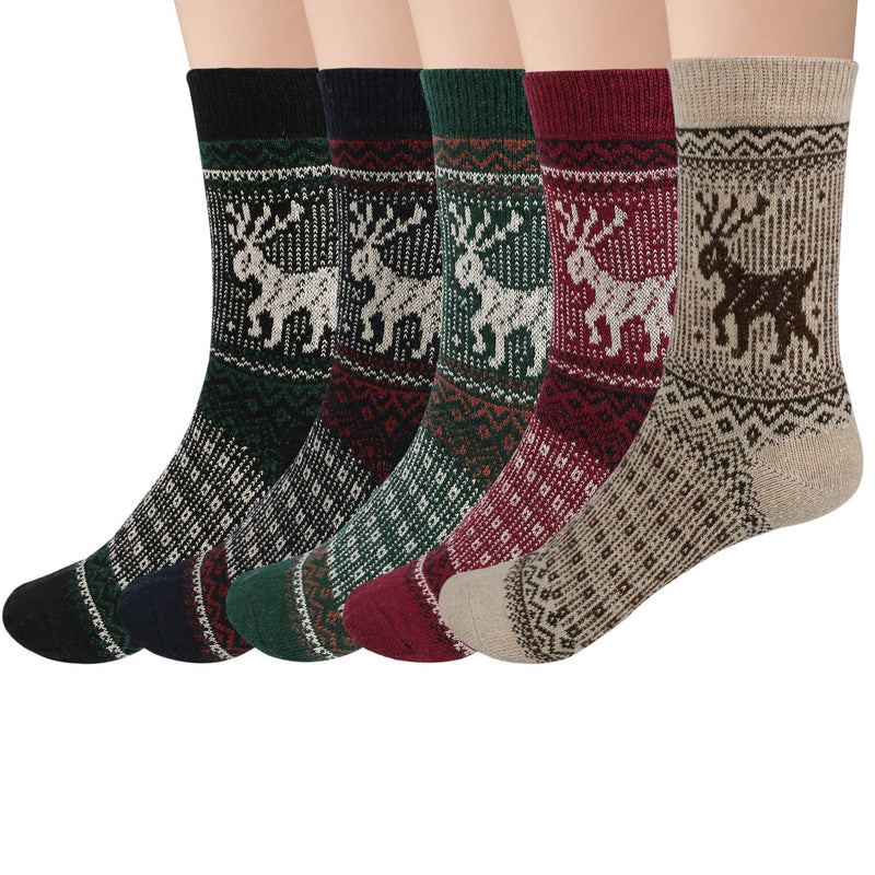 Thick Knit Cozy  Socks ( 5 pack)