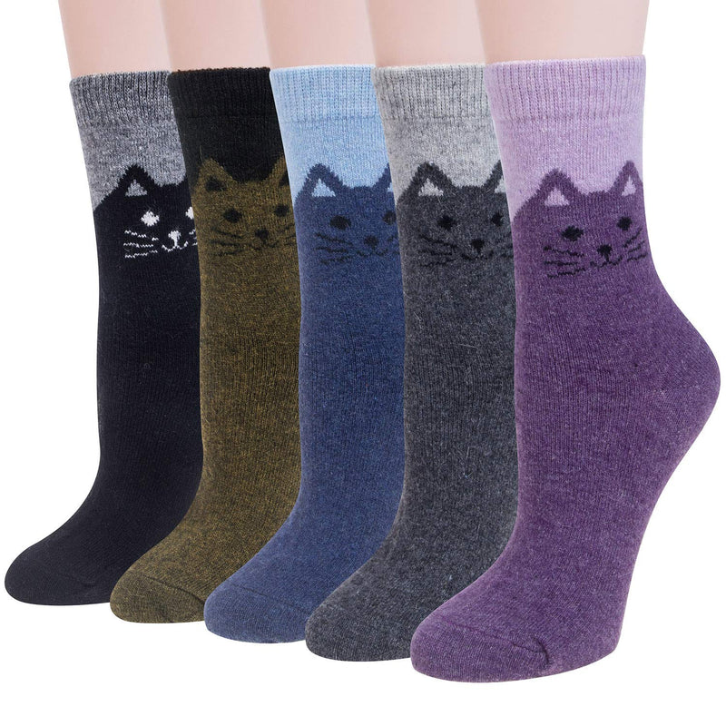 Thick Knit Cozy  Socks ( 5 pack)