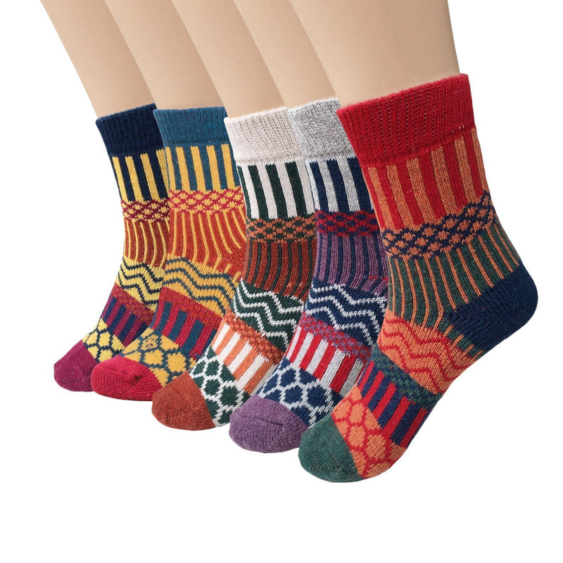 Thick Knit Cozy  Socks ( 5 pack)