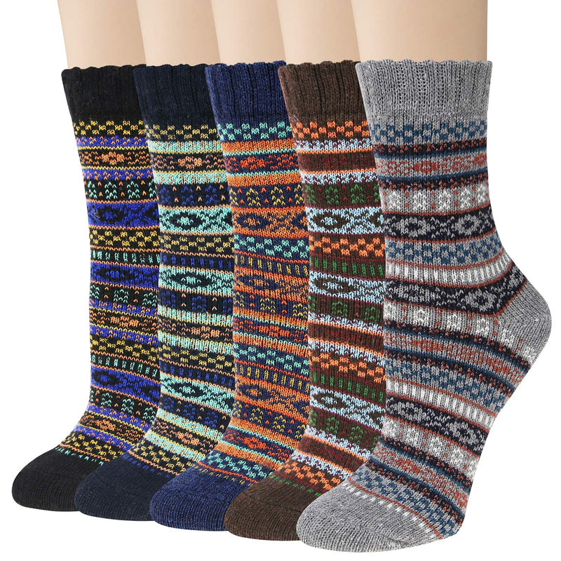 Thick Knit Cozy  Socks ( 5 pack)