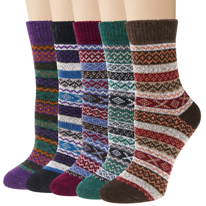 Thick Knit Cozy  Socks ( 5 pack)